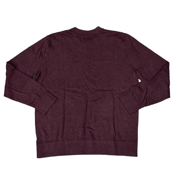 Men’s Gap XL 46 - 48 Golf Sweater Crewneck Maroon Red Long Sleeve Cotton NWT - Picture 3 of 9
